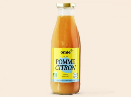 Omie - Jus de pomme & citron jaune bio - pommes du Val de Loire - 75 cl