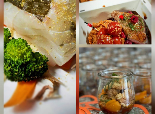 Traiteur Gourmet d'Alsace - Menu Complet St Valentin terre et mer - 2 pers