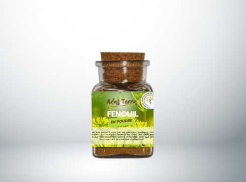 Adal Terra - Epices - Fenouil Bio (en poudre) 60G