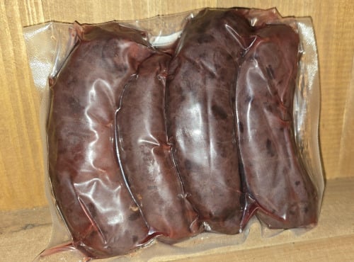 Le Pré de la Rivière - [Précommande] 4 Boudin Bio de Porc Blanc de l'ouest - 480g env