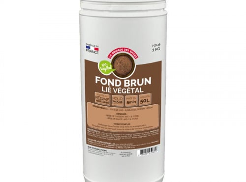 La Brigade des Epices - Fond Brun Végétal en poudre Saveur Bœuf (SANS VIANDE) - Pot de 1kg