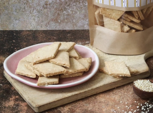 Les Mirliflores - Biscuits sésame grillé et fleur de sel 120g