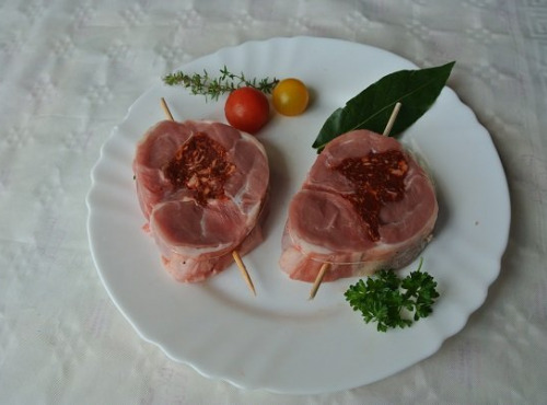 Ferme Guillaumont - Brochettes d'Epaule d'agneau farcies Merguez