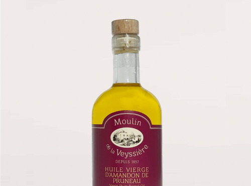 Moulin de la Veyssière - Huile Vierge d'Amandon de Pruneau - 10 cl