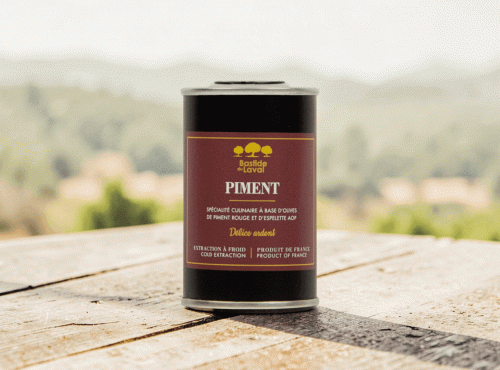 Moulin à huile Bastide du Laval - Huile d'olive au piment 15cl bidon