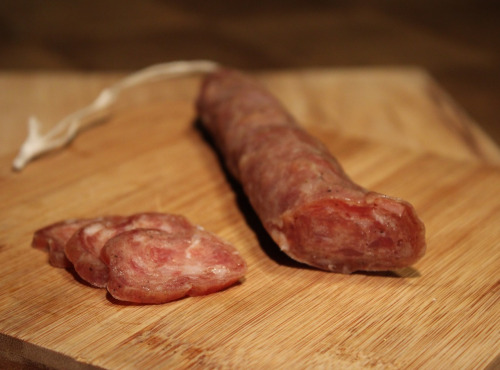 Les Jambons de Lessay - Saucisse Sèche de poulet 120g - Boyau de Porc