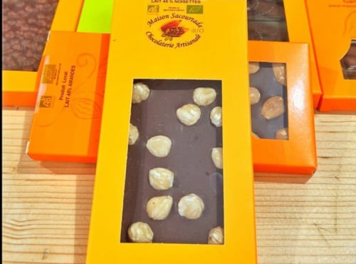 Ferme des Fabres, Vos Manges Gardiens - Chocolat BIO lait noisettes 100g