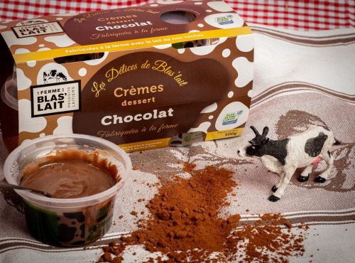 La Ferme de Blas'Lait - Lot Crèmes desserts chocolat x8