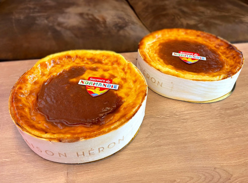 Maison Héron père et filles - Lot: 1 flan Normand 8 pers et 1 flan Chocolat