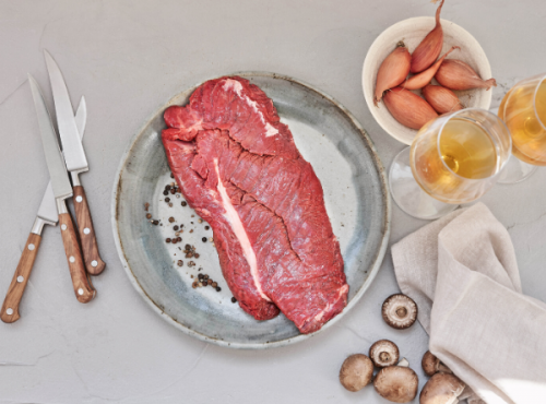 BEAUGRAIN, les viandes bien élevées - Bœuf salers - Onglet de Bœuf Épluché Pièce Entière