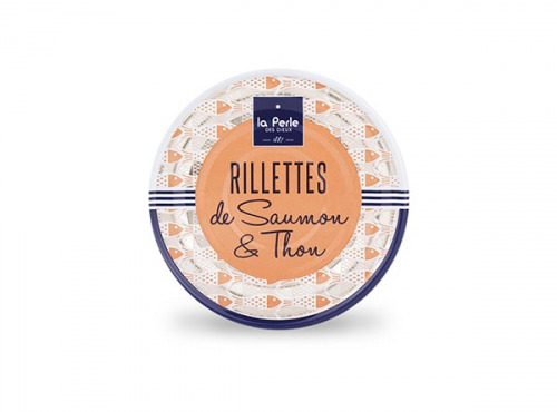 La Perle des Dieux - Rillettes de saumon et thon - lot de 4 boîtes