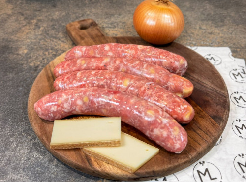 Maison Lascours - Saucisse Raclette Oignon Confit - 500 g