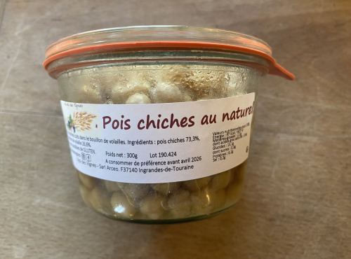 Des Poules et des Vignes à Bourgueil - Pois chiches au naturel