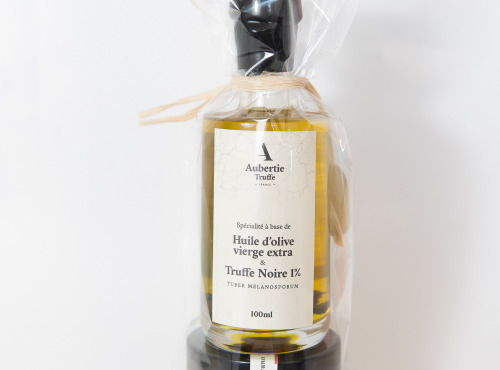 Aubertie Truffe - Lot Huile d'Olive et Fleur de sel saveur truffe d'été