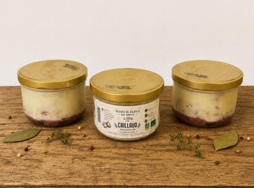 La ferme du Caillaud - Gésiers de volaille confits Bio