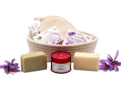 Le safran - l'or rouge des Ardennes - Coffret cadeau "Bain de Cléopâtre" n°3 BIO