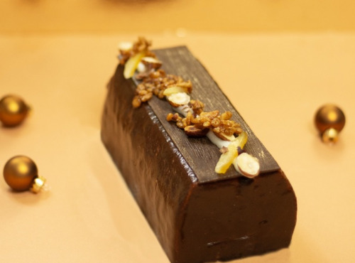 Sÿba - Glaces végétales - Bûche glacée végétale Noisette, Chocolat, Citron