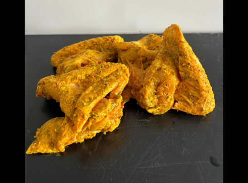 La Ferme de Charnioux - Ailes de poulet marinées Moutarde élevé en plein air - 2kg
