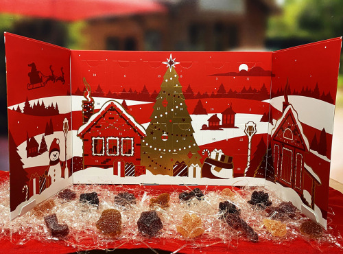 Les Perles Rouges - [Précommande] Livre Calendrier de l'Avent Chicatines (pâtes de fruits) Les perles rouges