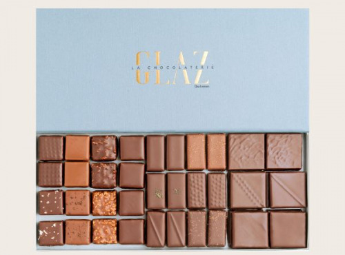 Glaz la chocolaterie de la presqu’île - [Précommande] Coffret Houat ganaches et pralinés noir et lait