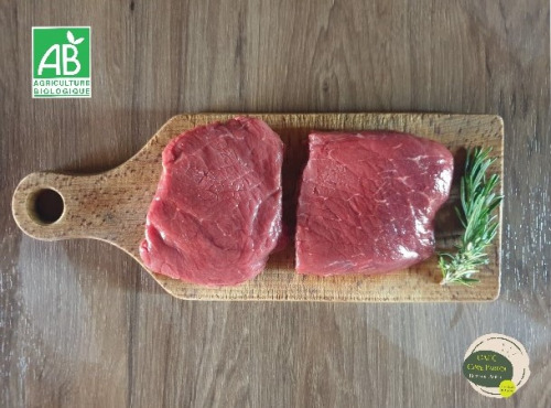 Ferme GAEC Côte Pardin - [SURGELE] Pavé de Rumsteak de boeuf BIO Race Aubrac - 400 g