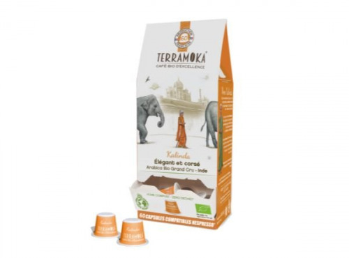 TERRAMOKA - Café KALINDIA x60 CAPSULES Home Compost Type Nespresso
