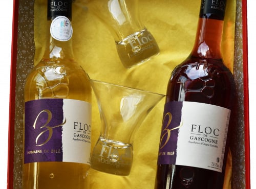 Domaine de Bilé - Coffret Cadeau 2 Floc 2 Verres