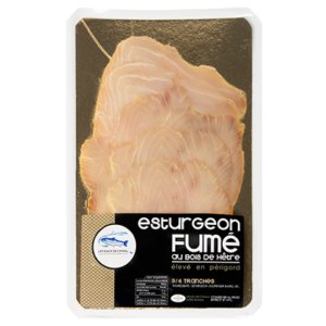 Pisciculture des eaux de l'Inval - Esturgeon Fumé Tranché mini 100 gr