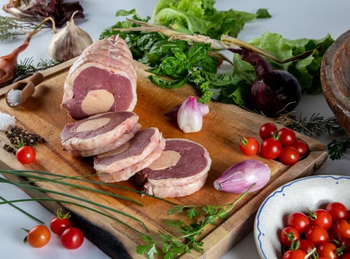 La Ferme des Roumevies - Rôti de canard frais au foie gras 1000gr