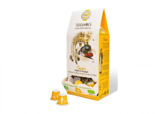 TERRAMOKA - Café OSCAR x60 capsules Home Compost type Nespresso  x6