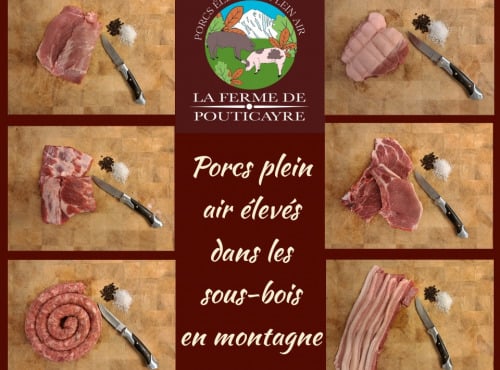 La ferme de Pouticayre - [Précommande] Colis 3 de viande de 3 kg de porc plein air de montagne