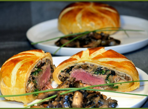Graines Précieuses - Tourte Au Filet De Bœuf, Poêlée Forestière Et Belles Châtaignes Rôties! Pour 2 Personnes
