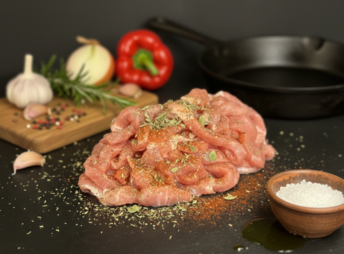 La Ferme du Chaudron - Emincé nature de Porc BIO - 500gr