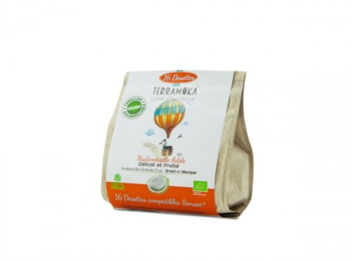 TERRAMOKA - Café ADELE x16 dosettes type Senseo x10
