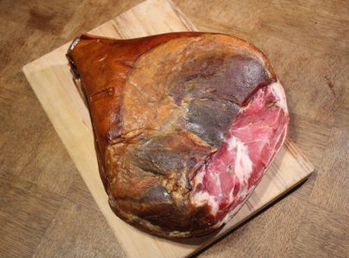 Les Jambons de Lessay - Jambon fumé - Désossé SANS Couenne ENTIER