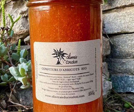 L’Oliveraie du Coudon - CONFITURE D'ABRICOTS BIO 300Gr