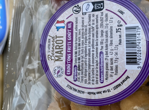 Poissonnerie La Piriacaise - Toast à l'ail