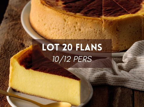 Maison Héron père et filles - Lot de 20 flans Normands de 10/12 personnes