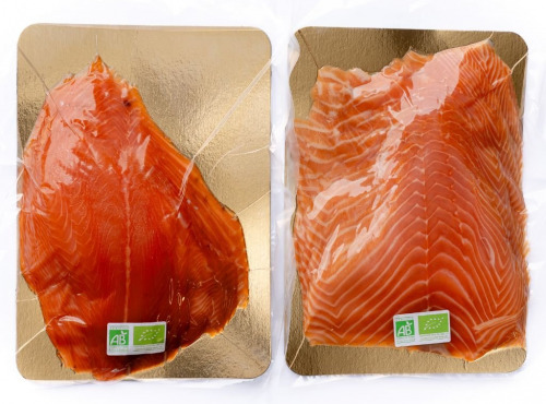 Le Fumoir Gastronomique - Saumon fumé filet en 2 paquets sans intercalaires Bio 1,8kg