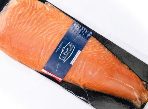 Le Fumoir Gastronomique - Saumon fumé filet tranché avec intercalaires Label Rouge 2kg