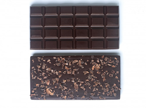 Mon jardin chocolaté - Tablette chocolat noir et grué de cacao