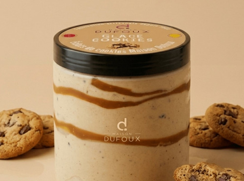 Maison Dufoux - Glace au extrait de Cookies fait maison