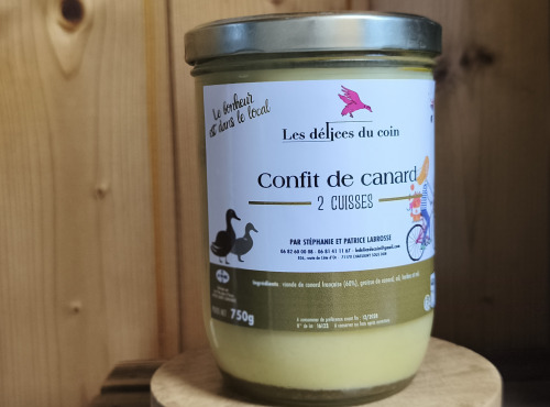 Les Délices du Coin - 2 Cuisses de canard confites 750g
