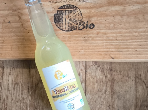TK Bio - The Kefir et Kombucha Compagnie - TibiKos Gingembre Curcuma (Kéfir)  – 12x33cl BIO