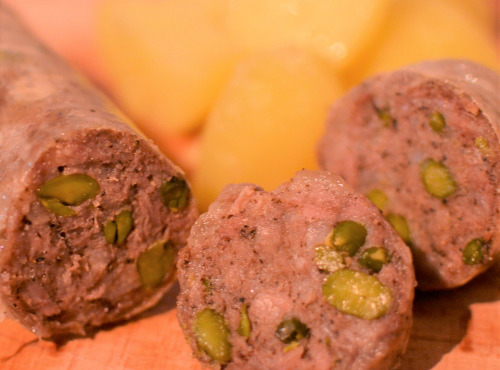Le Cochon Sans Cochonnerie - Saucisson à cuire pistaché sans nitrite 400g