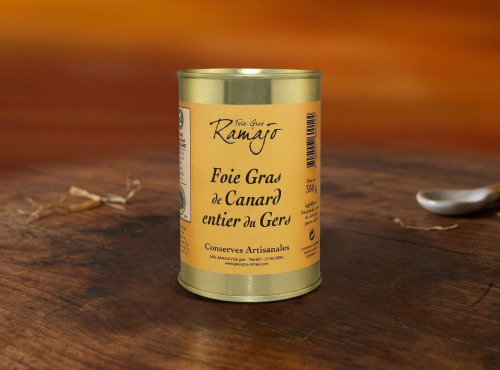 Maison Ramajo - Foie gras de canard entier IGP Gers 350g  - Boite fer