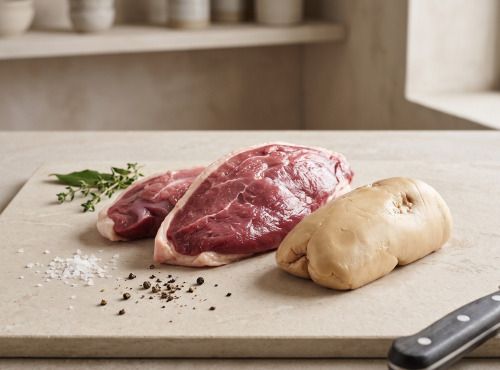 Des Poules et des Vignes à Bourgueil - Foie gras cru entier non déveiné de canard x1 + magrets de canard x2