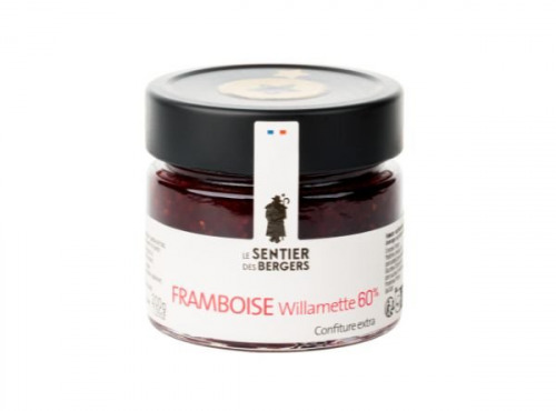 Le sentier des Bergers - Confiture extra de framboises Willamette