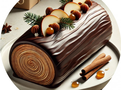 Les Garçons Glaciers - Bûche La Délicate (Poire, Chocolat)