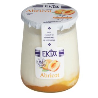 Bastidarra - Ekia - Yaourts bi couche Abricot - 4 Pots